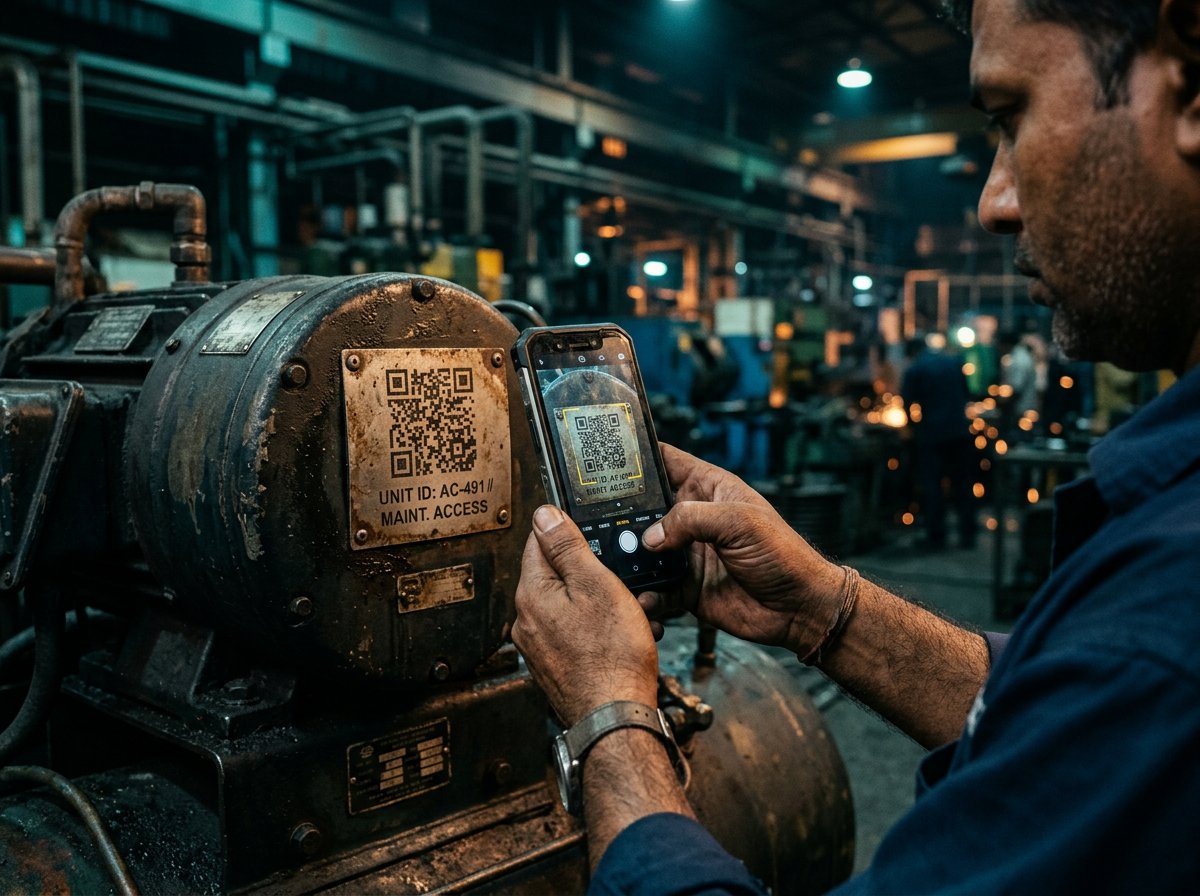 Scanning an asset QR code